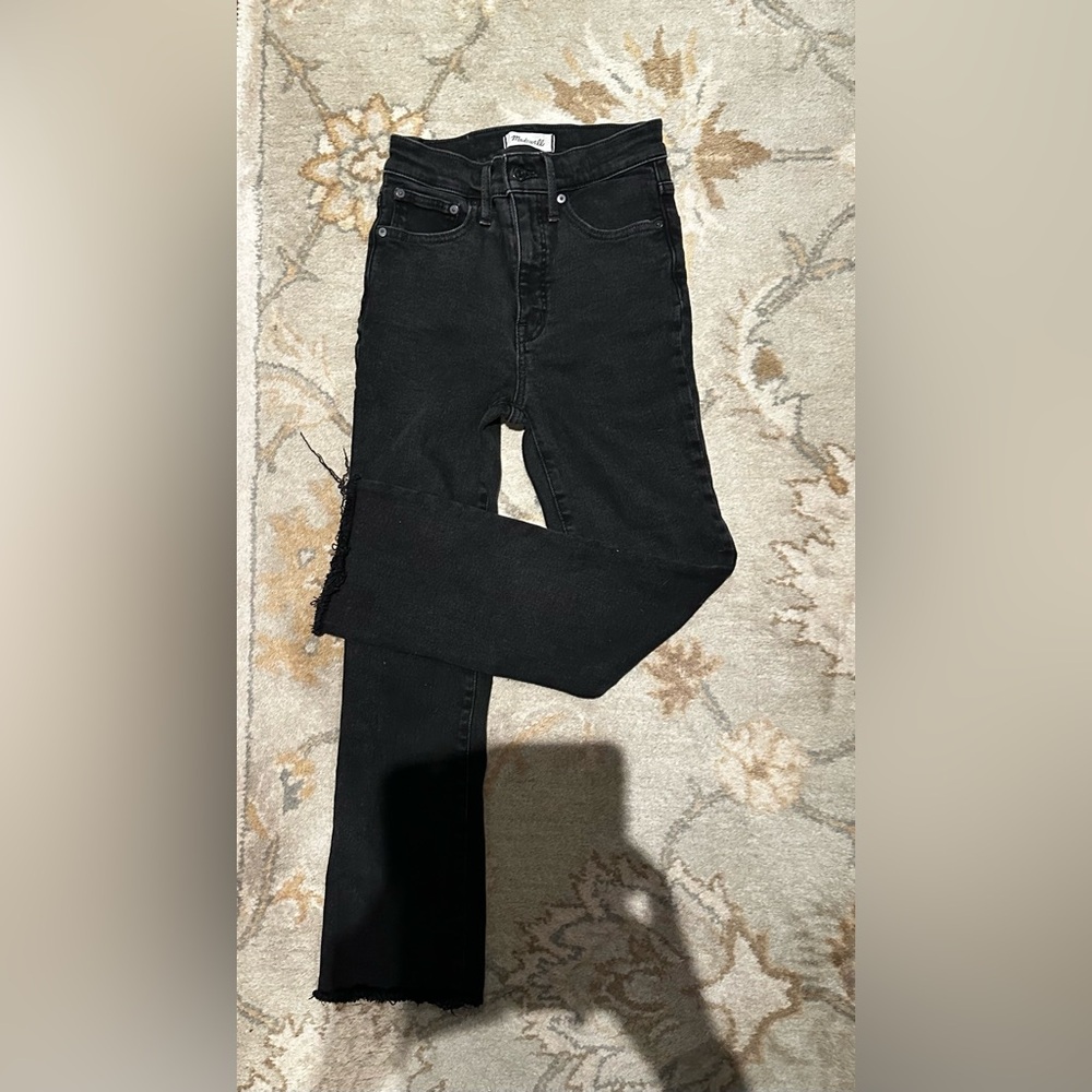 Women’s Madewell brand, Cali, Demi, boot cut Black Jeans